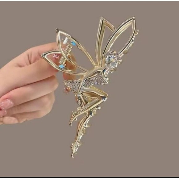 Unbranded Accessories - Fairy Hair Claw Clip Womens Gold Tone Elegant Daily/Party Use USA FairyCore Glam